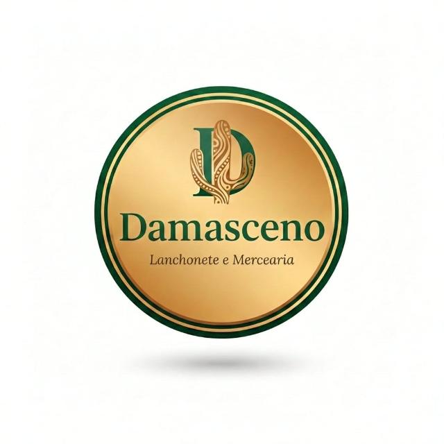 Logomarca Damasceno Lanchonete e Mercearia